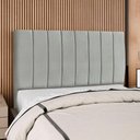 Ver imagem 2 de Cabeceira Queen 160 Cm com Frame Carla Suede Cinza Claro Artte