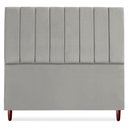 Ver imagem 5 de Cabeceira Queen 160 Cm com Frame Carla Suede Cinza Claro Artte