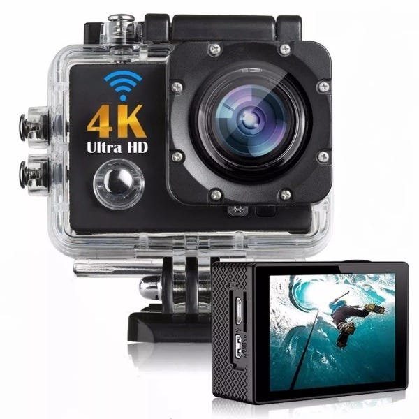 Câmera Action Pro Sport Prova D'Água Filmadora