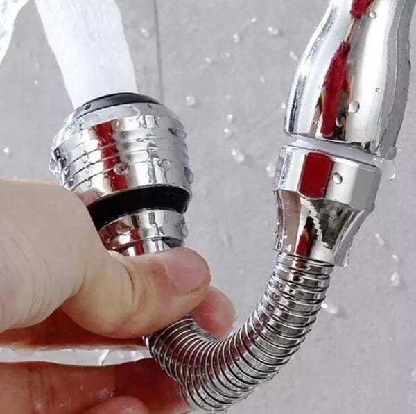 Bico Extensor Torneira Flexível Arejador Giratório 360° - 2