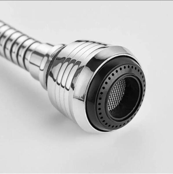 Bico Extensor Torneira Flexível Arejador Giratório 360° - 4