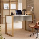 Ver imagem 4 de Mesa Office 5030 Freijó Toq Off White Fosco - Qmovi