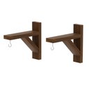 Ver imagem 2 de Kit 2 Suporte Vaso De Madeira Jardim Suspenso - Comprar Móveis em Casa