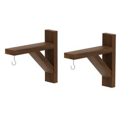 Kit 2 Suporte Vaso De Madeira Jardim Suspenso - Comprar Móveis em Casa - 2