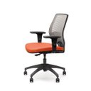 Ver imagem 1 de Cadeira Marelli Giratória 213 You Laranja e Grafite com Estrutura Grafite