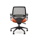 Ver imagem 3 de Cadeira Marelli Giratória 213 You Laranja e Grafite com Estrutura Grafite