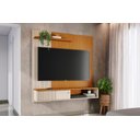 Ver imagem 1 de Painel Aurora para Tv de até 65 Polegadas - Cinamomo Off White - Madetec