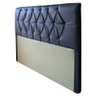 Cabeceira Estofado Gabriela 160 cm Corino Cinza Acetinado sem Botao - Amarena Móveis - 2