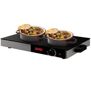 Mesa Térmica 400w Buffet Rechaud Elétrico 220v Tampa com Vidro Temperado Saro
