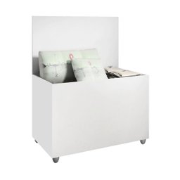 Caixa Baú Organizador de Brinquedos Roupas Multiuso Branco - 2