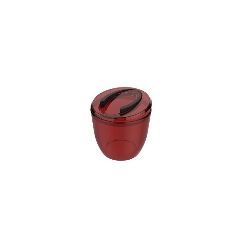 Balde De Gelo Crippa Vermelho Transparente Pegador Balde De Gelo Crippa Vermelho Transparente Pegador