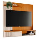 Ver imagem 5 de Painel Tv 65 Pol e Bancada Suspensa Neris Z10 Off/cinamomo - Mpozenato