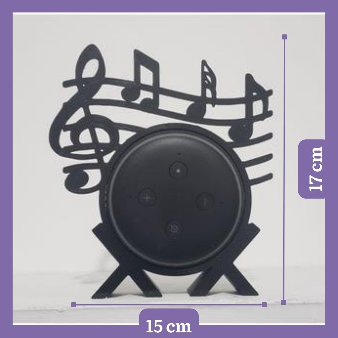 Suporte de Alexa para Echo Dot 3 "notas Musicais" - 5