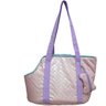 Bolsa de Viagem Pet Rosa e Lilás para Caes e Gatos Passeios Conforto - 1