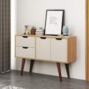 Ver imagem 1 de Aparador com 2 Portas e 2 Gavetas Mel/off White