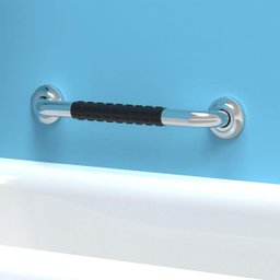 Barra de Apoio 30cm Inox Suporte Antiderrapante Kit 3 Unidades Criança Idoso Cadeirante Gestante Ban - 4