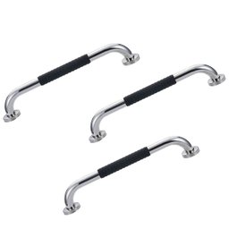 Barra de Apoio 30cm Inox Suporte Antiderrapante Kit 3 Unidades Criança Idoso Cadeirante Gestante Ban - 1