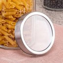 Ver imagem 2 de 6 Potes de Vidros com Tampa Inox 870ml Sydney Lyor Condimentos Biscoito