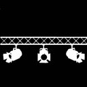 Ver imagem 2 de Adesivo Parede Holofote Cinema Decoração Parede:preto