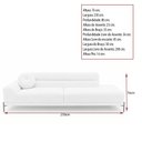 Ver imagem 4 de Sofá Arezzo 3 Lugares Pés Aço Preto 230cm Terminal Esquerdo Boucle Off White - Sallar Home