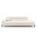 Ver imagem 1 de Sofá Arezzo 3 Lugares Pés Aço Preto 230cm Terminal Esquerdo Boucle Off White - Sallar Home