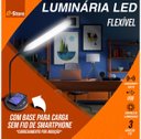Ver imagem 2 de Luminária Led Flexível Vivitar Pwrfl Com Base Para Carga Sem Fio De Smartphone Branca