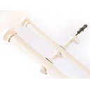 Ver imagem 1 de Kit Varão para Cortinas 2,50mts Duplo 19/28mm Branco