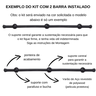 Kit Varão para Cortinas 2,50mtsduplo 19/28mm Tabaco - 4
