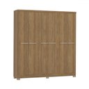 Ver imagem 2 de Guarda-roupa Casal E530 6 Portas 2 Gavetas Nogueira - Kappesberg
