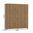 Ver imagem 4 de Guarda-roupa Casal E530 6 Portas 2 Gavetas Nogueira - Kappesberg