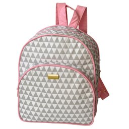 kit Bolsa bebê mochila desenho Gravida Rosa 3pçs - moderno - 3