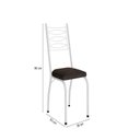 Ver imagem 3 de Kit 2 Cadeiras para Sala de Jantar Lite Branco/Imbuia