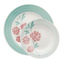 Ver imagem 1 de Kit Jogo Pratos Raso e Fundo P/6 Pessoas 12pçs Oxford Bloom