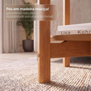 Ver imagem 6 de Mesa Lateral Sala Lizz com Pés de Madeira Maciça Cedro