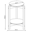 Ver imagem 4 de Mesa Lateral Sala Lizz com Pés de Madeira Maciça Cedro