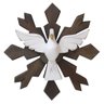 Enfeite De Porta Divino Espírito Santo Madeira 21,5cm - 1