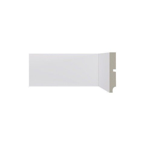Rodapé de Poliestireno 547 Branco 10cm Santa Luzia