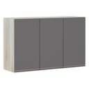 Ver imagem 1 de Armário Para Cozinha 120cm 3 Portas Legno Crema C/Cinza