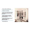 Ver imagem 5 de Guarda Roupas de Canto Closet Aberto 3 Módulos com 6 Gavetas 4 Cabideiros Prime Luciane Móveis