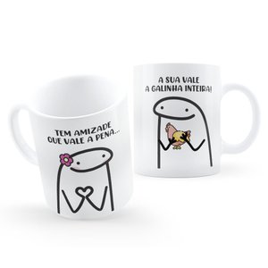 Caneca Flork Sua Amizade Vale a Galinha Inteira