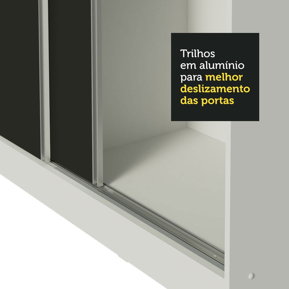 Guarda Roupa Casal 100% Mdf Madesa Royale 3 Portas de Correr - 10