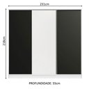 Ver imagem 5 de Guarda Roupa Casal 100% Mdf Madesa Royale 3 Portas de Correr