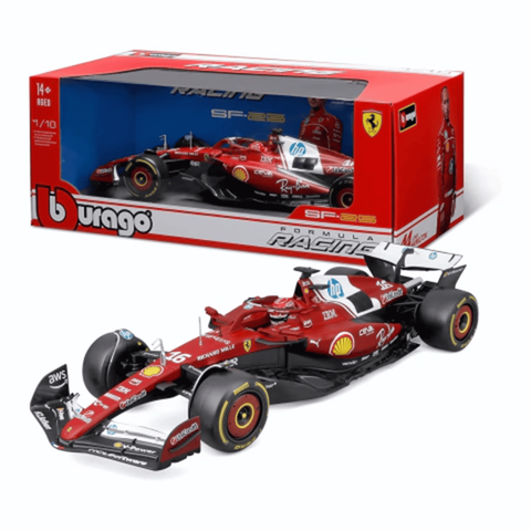 Miniatura F1 Ferrari Sf-25 16 Leclerc C/ Piloto 1:18 Bburago