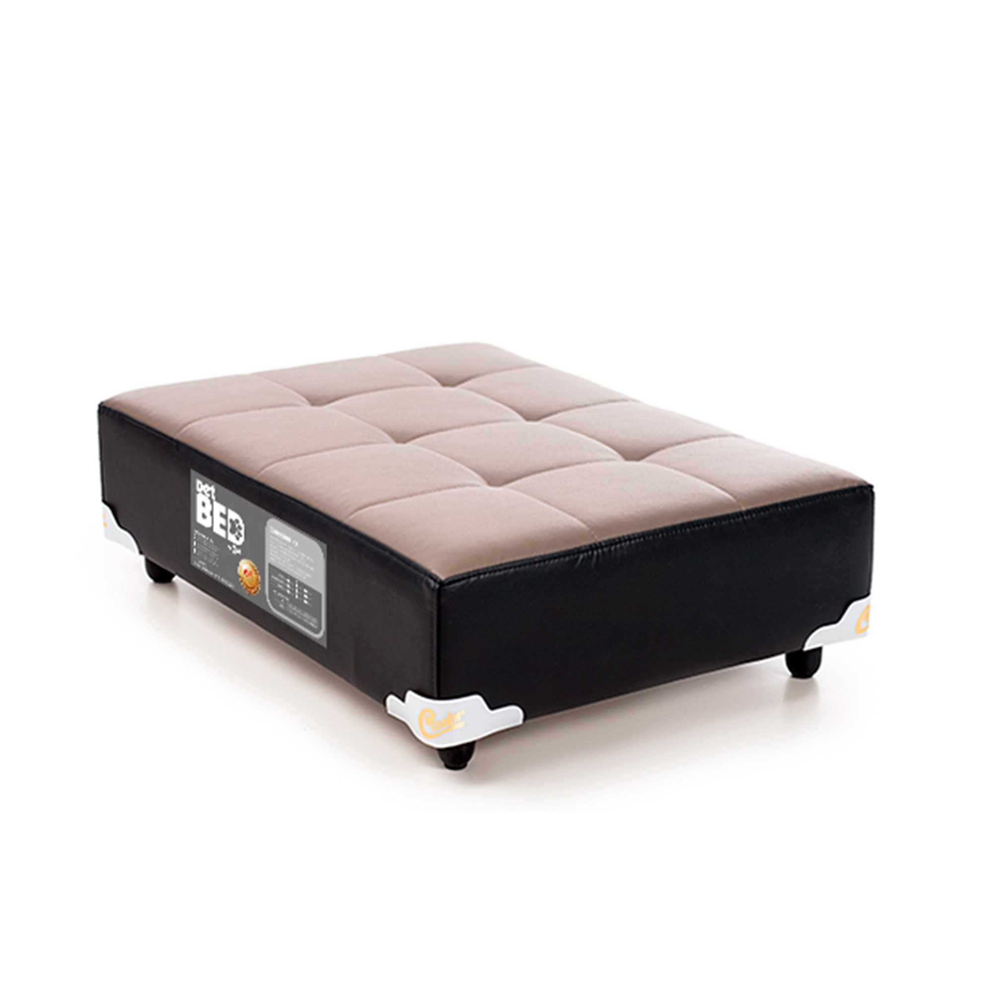 Cama PET Bed Castor, Cinza e Preto, Tamanho M - 80 x 60 cm - 1