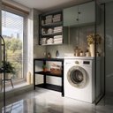 Ver imagem 4 de Estante Armario de Aço 68cm Altura 3 Bandejas Preto P/90kg