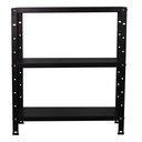 Ver imagem 3 de Estante Armario de Aço 68cm Altura 3 Bandejas Preto P/90kg