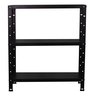 Estante Armario de Aço 68cm Altura 3 Bandejas Preto P/90kg - 3