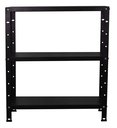Ver imagem 3 de Estante Armario de Aço 68cm Altura 3 Bandejas Preto P/90kg