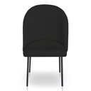 Ver imagem 4 de Kit 8 Cadeiras Poltrona de Jantar Ariel Suede Preto Pés de Ferro Preto - Pallazio