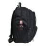 Mochila Bolsa Notebook Escolar Trabalho Viagem Passeio Masculino Feminino - Preto - Liso - 5